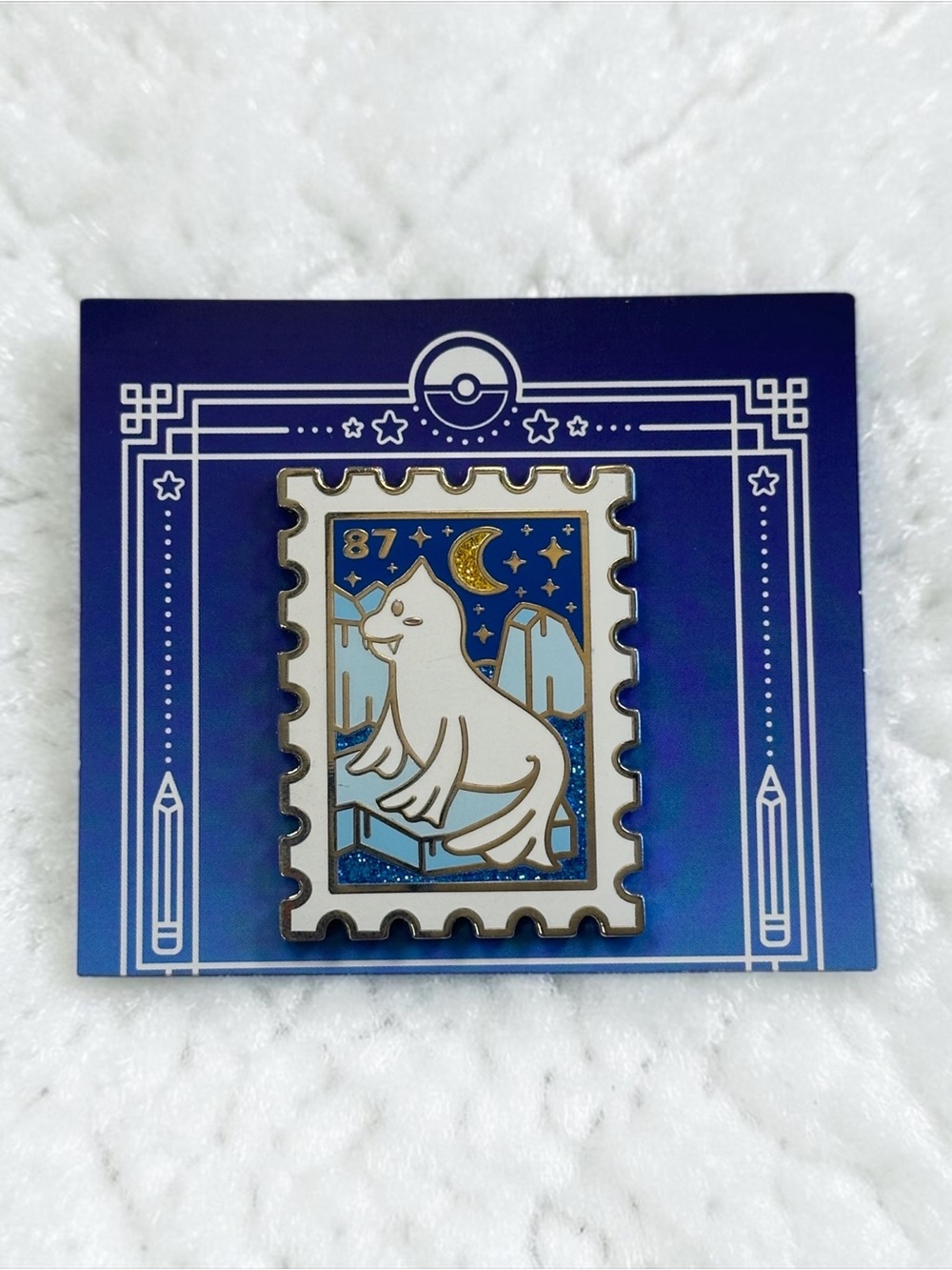 Pokémon Dewgong Enamel Stamp Kickstarter Pin